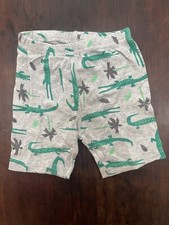Carter's Baby Boys Cute Allover Alligator Print 100 Cotton PJ Shorts Gray 18 M