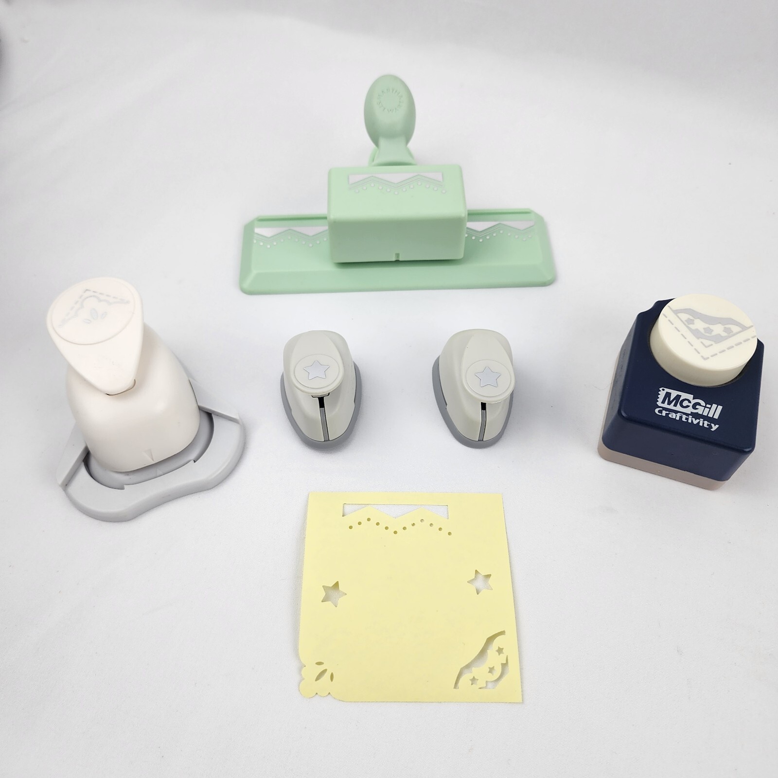 Lot of 5 Paper Punches Martha Stewart, McGill, Birabira, and Rayher crafts stamp