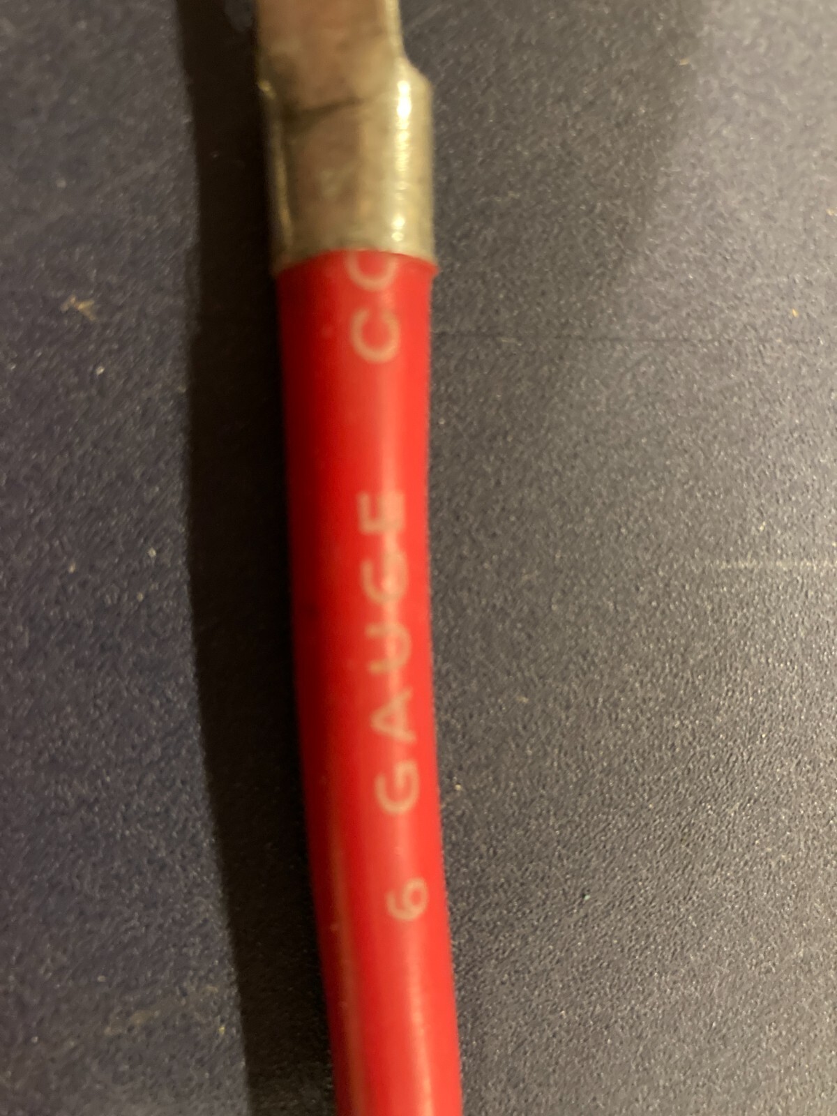 6 Gauge AWG Copper Battery Cable - Boat,Car,RV,Solar,Motorcycle 6" 6mm eyelets