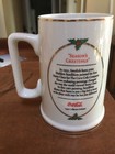 Coca Cola 1996 Seasons Greetings Mug Cup Collector Edition gold trim — photo 2