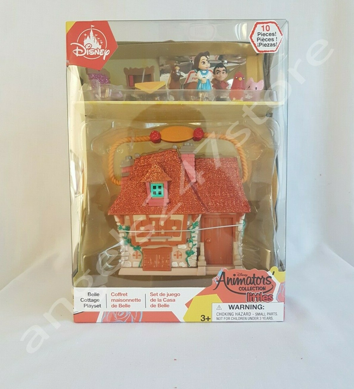 Disney Store Animators Micro Playset Jasmine Palace, Frozen, Belle