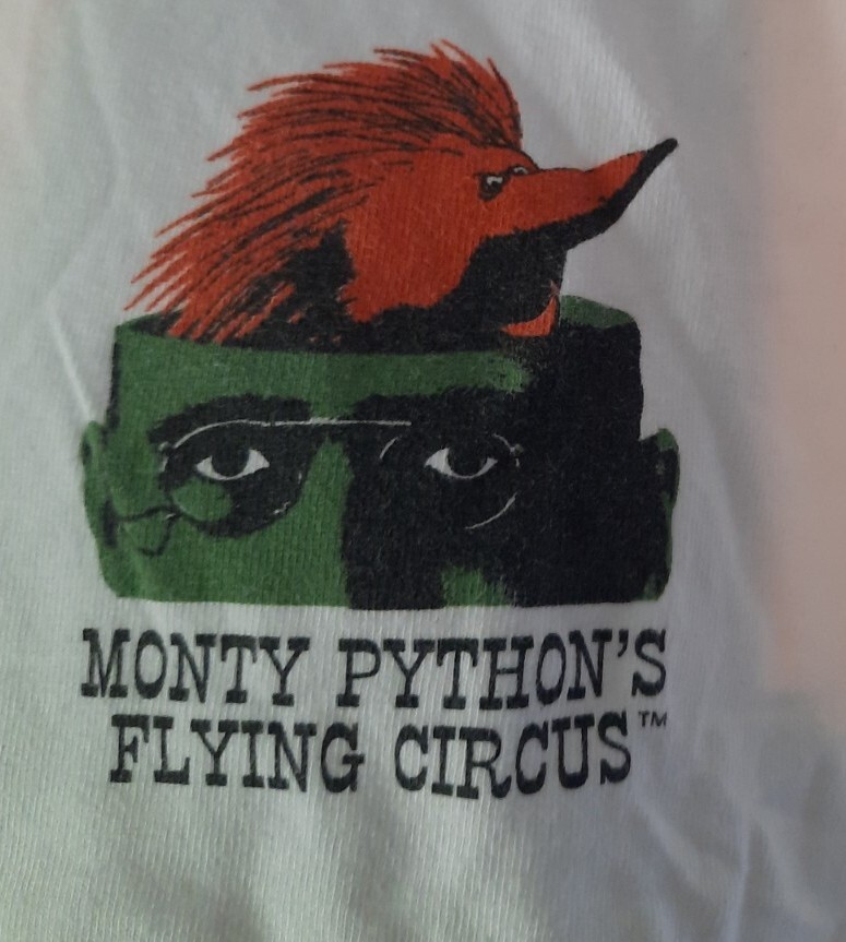 Vintage Monty Python Lumberjack Flying Circus T S… - image 2