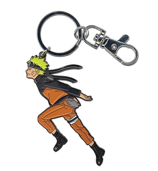 Naruto Shippuden Naruto Running Цветной металлический брелок НОВЫЙ В НАЛИЧИИ