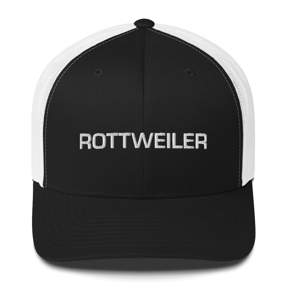 Rottweiler Trucker Hat Top Dog