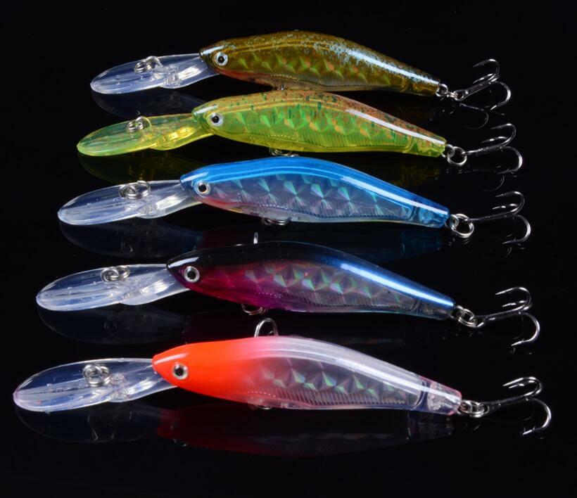 5PCS Crankbait Fishing Lure Minnow 7g Bass Bait Jerkbait Carp Pike