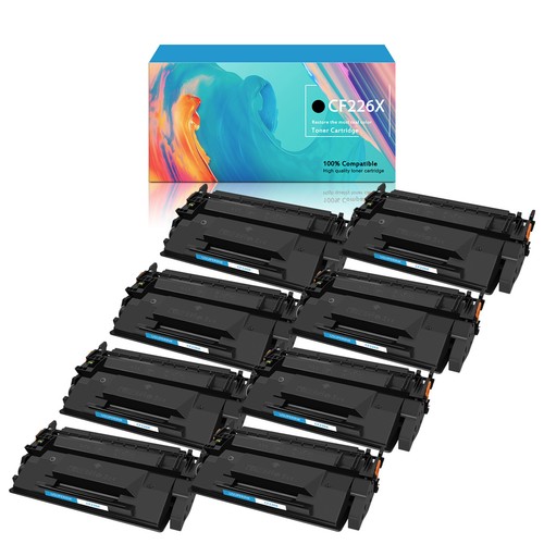 8PK BK Toner for HP CF226X 26X LaserJet Pro M402n M402d M402dn M402dw Printer