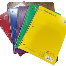 Pen Gear College Ruled 1 Subject Spiral Notebook, 70 Sheets Multicolored