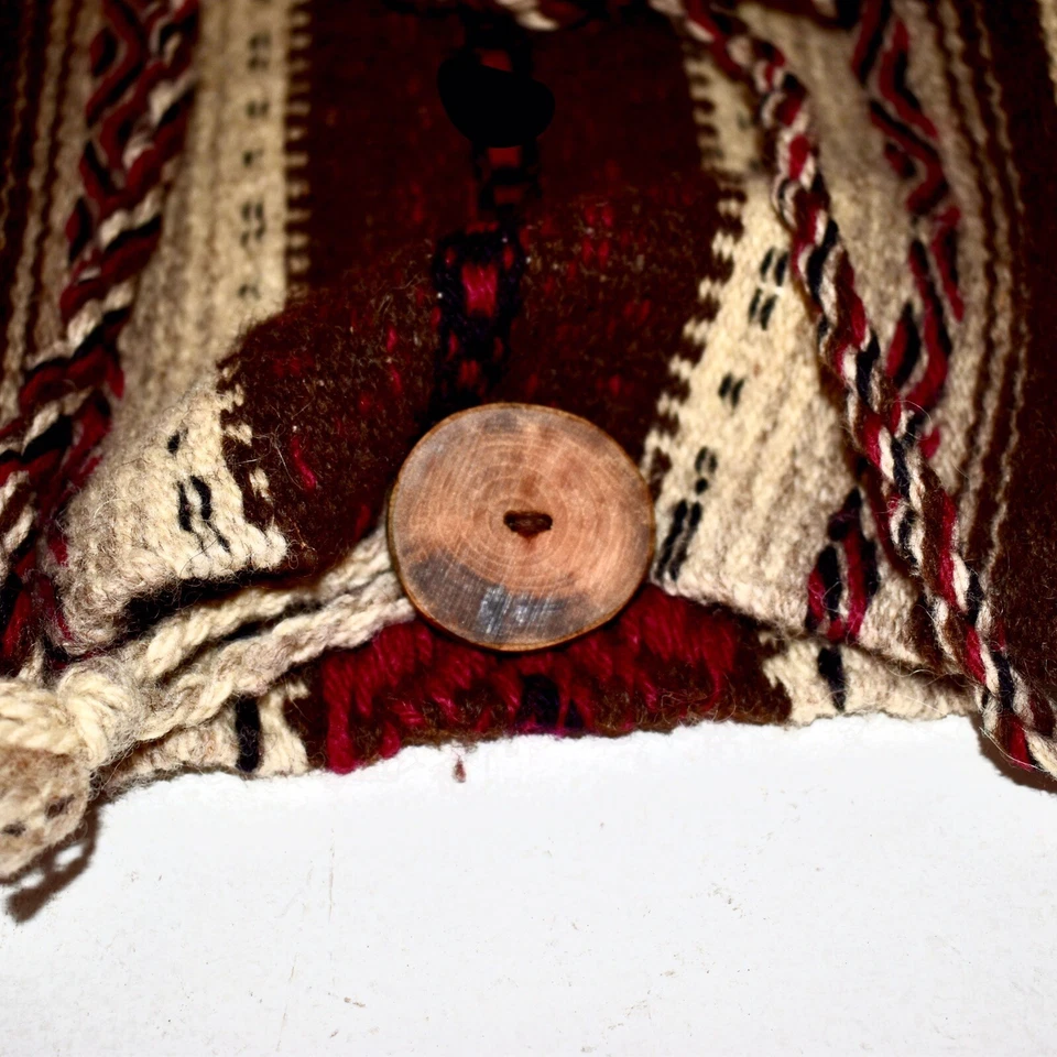 Mochila de lana para mujer mochila búlgara hecha a mano vintage estilo etnográfico Foto 4 de 4