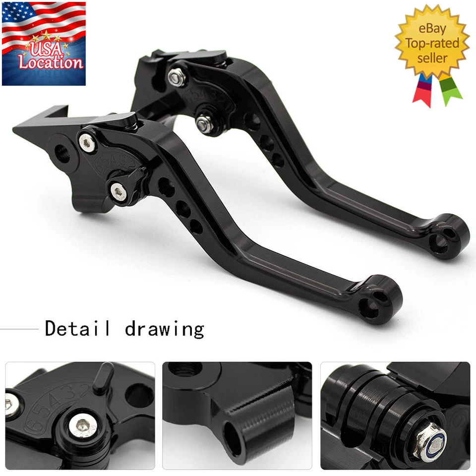 Palancas de embrague de freno cortas CNC para BMW G310R G310GS 2017 2018 2019 2020-2023 Foto 2 de 4