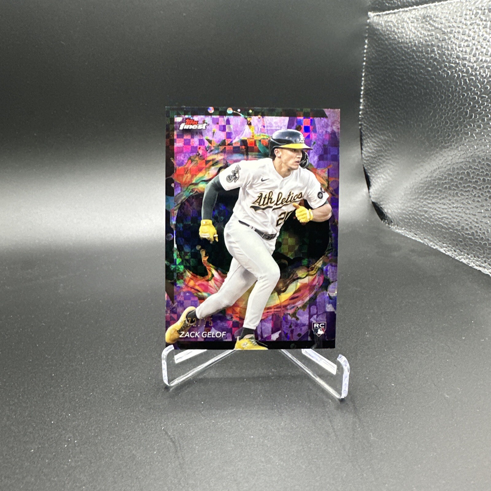 2024 TOPPS FINEST ZACK GELOF RARE Purple CHECKERBOARD REFRACTOR /75 #284