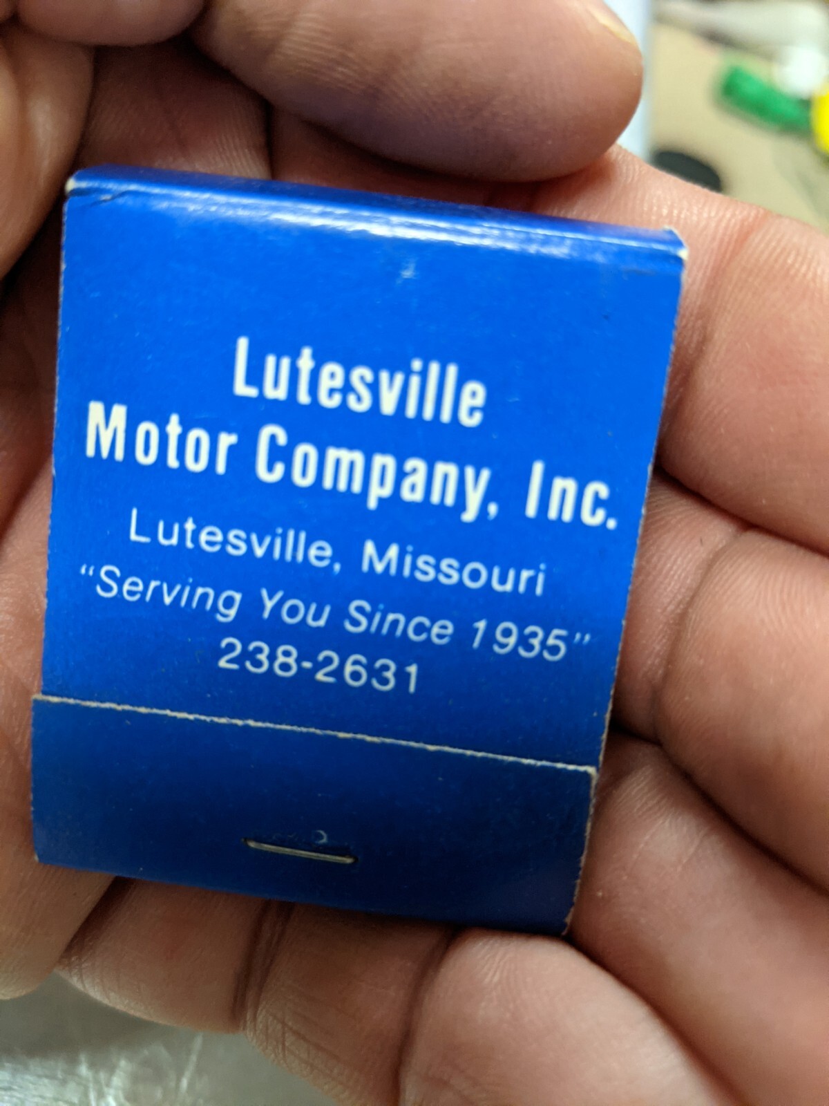 Vintage Lutesville Ford Motor Co Matchbook Lutesville MO Rare eBay