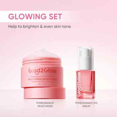 &A O2 glow skin pack 60g×2個 Glad2Glow 2 In 1 Basic Skincare Set Brightening Glowing