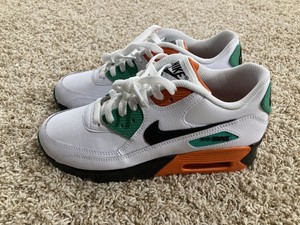 green and orange air max 90