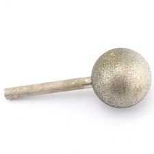 Diamond Large Round Burs 35mm Spherical Grinding Ball Shank 6 Rotary Tool