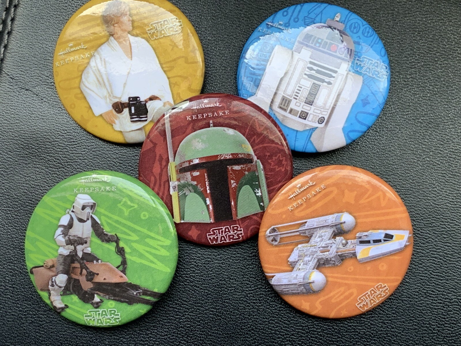SDCC 2019 EXCLUSIVE Complete Star Wars Hallmark Button Set of 5! | eBay