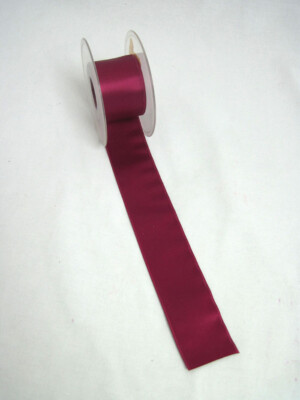 Satin/ Rosettenband - Double Face - Breite 40mm - Fb.91 fuchsia -  Meterware