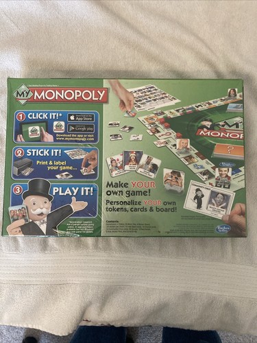 My monopoly board game Hasbro Make your own family version custom new sealed - Picture 2 of 8