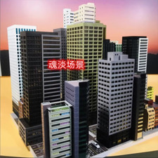 High Rise Architecture Skyscraper 1:300 Scale Office Building City Model Scene