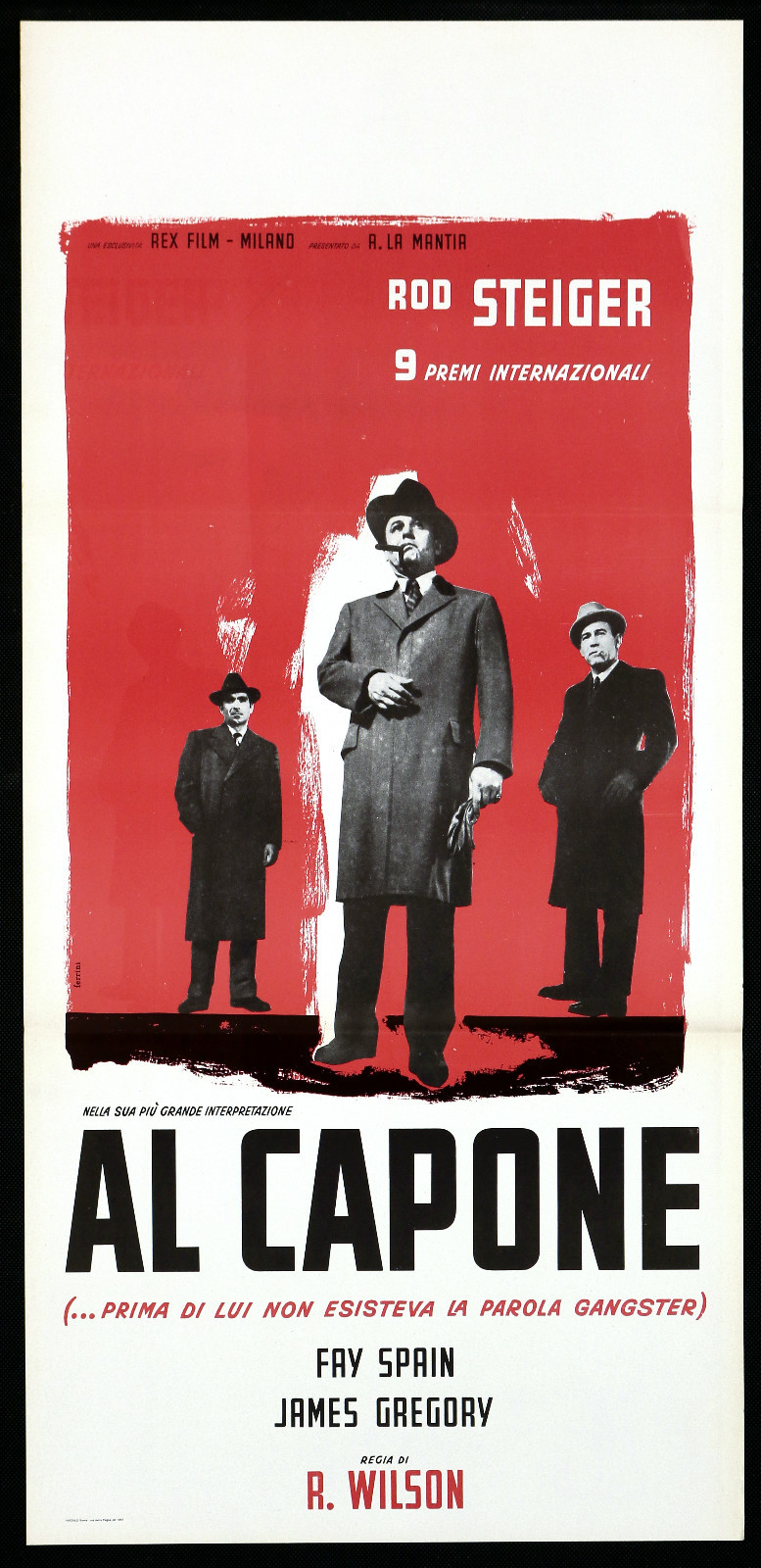 Locandina originale film Al Capone (1959) - Regia di Richard Wilson
