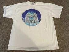 Vintage 1998 Common Threads Nature Compassion Animal Polar Bears T-Shirt 2XL