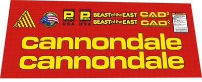 Cannondale Beast of The East 1996 Decal Set