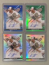 2022 Topps Finest Marcos Diplan Green Rookie Auto #'d /99 Baltimore Orioles