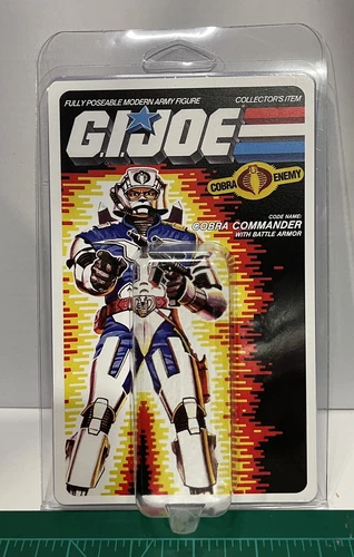 GiJoe 1987 Cobra Commander V2 Display Case With Insert Card