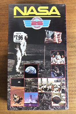 Vintage Retro NASA VHS The First 25 Years, New Sealed 1987 Goodtimes Home Video