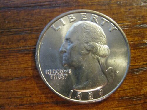 1989 P Washington Quarter Dollar Gem BU!  - Picture 1 of 3