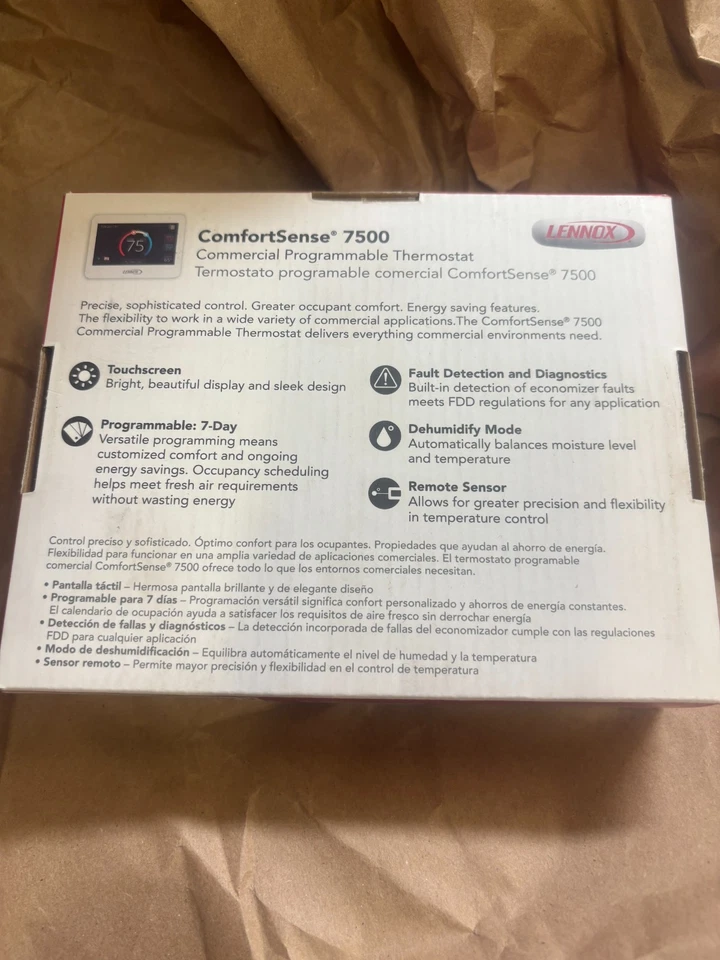 LENNOX ComfortSense CS7500 Programmable Thermostat - Image 2 of 4
