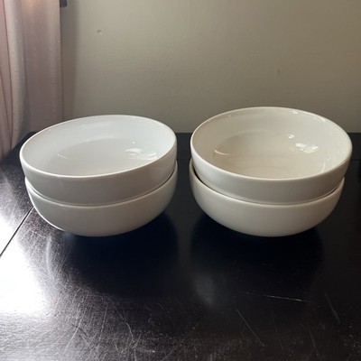 Threshold Porcelain White 6.5  Coupe Bowls Set Of 4