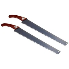 21" Hand Pruning Saw with Straight Blade Wood Handle for Camping Garden, 2 Pcs
