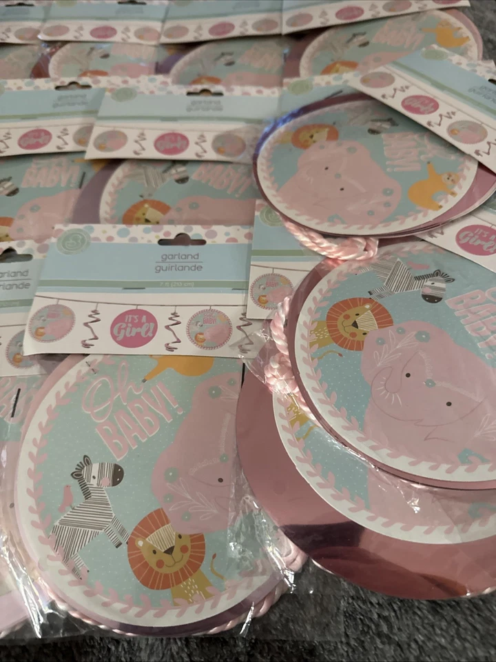 Lote de 23 Oh Baby! Guirnaldas de baby shower It’s a Girl nuevas en paquete Foto 2 de 4