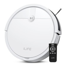 ILIFE V2 Robot Vacuum Cleaner Tangle-Free Suction 120 Mins Runtime Slim Self-Cha