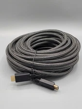 75FT POWER BEAR HDMI Cable For TV Devices More Fabricated Heavy Duty Silver