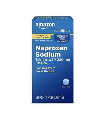 300 Count Naproxen Sodium 220 mg Tablets - Fast-Acting Pain & Fever Relief