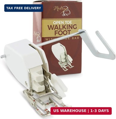 Madam Sew Open Toe Walking Foot for Quilting and Sewing Through Multiple Layers