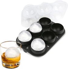 Elegant Ice Ball Maker – 6 Perfect Spheres for Cocktails & Whiskey Lovers