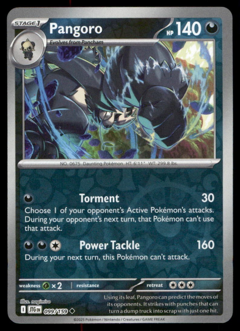  Pokémon TCG REVERSE HOLO pangoro