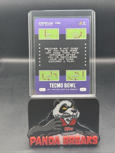 2026 Bo Jackson Battle Arena Tecmo Overflow Tax SSP Super Short Play #PL12