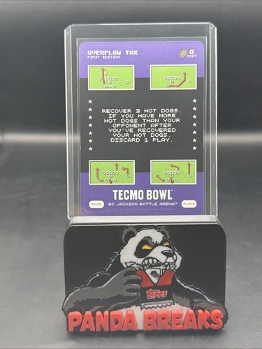 2026 Bo Jackson Battle Arena Tecmo Overflow Tax SSP Super Short Play #PL12