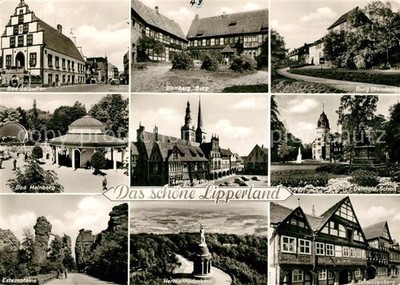 Blomberg Lippe Bad-Salzuflen Sternberg Bad-Meinberg Burgen Detmold-Schloss Exter