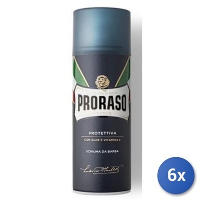 6x Proraso Schaum Für Die Rasur Schützend 400 Ml