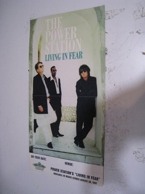 The Power Station Poster Promo LIVING IN FEAR 2-Sided