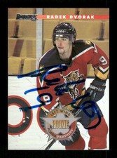 1996-97 Donruss  213 Radek Dvorak signed auto JKAU1 BXCP25