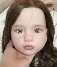 40inch Uassembled Reborn Doll Kits Lifelike Painted Toddler Rooted Hair DIY Toys