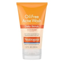 Neutrogena Oil-Free Acne Face Wash with 2 Salicylic Acid, Daily Exfoliating Scr