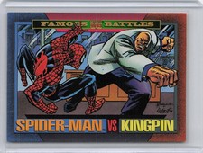 Marvel 1993 Famous Battles Spider-Man vs Kingpin Card 169