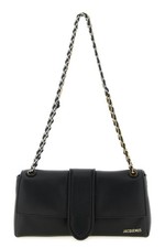 JACQUEMUS Le Bambino Chaine Black Leather Shoulder Bag New  Authentic