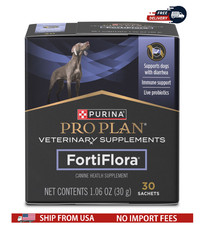 Purina FortiFlora Pro Plan Veterinary Probiotic DOG Supplement - 30 Sachets